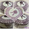 Tarta de cumpleaños de mi madre!!! Violetas!!!