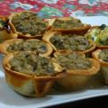Mini tartas de berenjenas