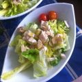 Ensalada de lechugas y champiñones