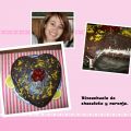 Bizcochuelo de chocolate y naranja