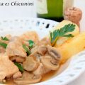 Plato expréss: pollo al cava con patatas al[...]
