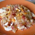 Huevos rotos con beicon