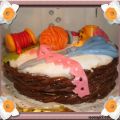 Tarta fondant costurero