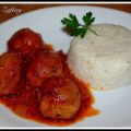 ALBÓNDIGAS EN SALSA DE TOMATE AL BRANDY