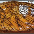 Tarta de avellana, naranja y chocolate