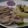 Solomillo de cerdo con puré de manzana