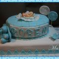 TARTA FONDANT BAUTISMO