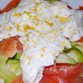 Ensalada de calabacín y salmón