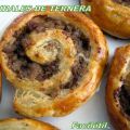 Espirales de hojaldre con ternera