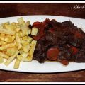 Carne estofada con Vino y Vermouth Rojo