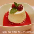 FLANES DE REQUESÓN CON COULÍS DE FRAMBUESAS