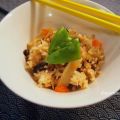 Arroz con las Verduras y Pollo -Takikomi Gohan-