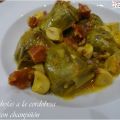 ALCACHOFAS A LA CORDOBESA CON CHAMPIÑÓN