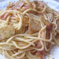 ESPAGHETTI CON BACON Y SETAS