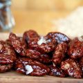Nueces pecanas garapiñadas con azúcar moreno,[...]