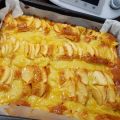 Bizcocho de manzana con crema pastelera