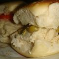 Sandwich con mousse de pollo
