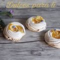 MINI PAVLOVAS CON LEMON CURD