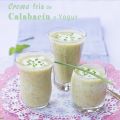 Crema fría de calabacín y yogur