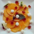 Carpaccio de Melocotón con geletina de Moscatel[...]