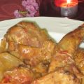 Conejo y pollo a la cazuela