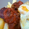 Morcilla con tomate frito