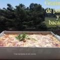 Gratinado de patatas y bacalao