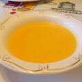 Crema de calabaza con un toque de naranja