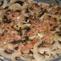 CARPACCIO DE CHAMPIÑONES Y GAMBAS