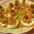 HUEVOS RELLENOS DE JAMÓN (Thermomix)