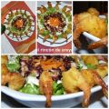 Gambas Tia Alia con Ensalada de Pulpo