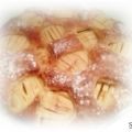 Tarta de manzanas en bizcocho