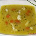 Sopa de merluza con vino