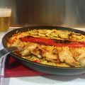 Paella con verdura y magro