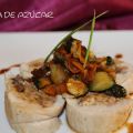 Pechugas de pavo rellenas en salsa de soja con[...]