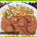 ALBONDIGAS EN SALSA DE FRUTOS SECOS
