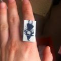 Anillo con imagen impresa