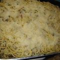 Pasta con jamón serrano