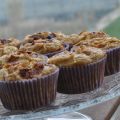 ¡De vuelta! Muffins de manzana con crema