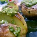 Patatas con salsa Pesto Verde