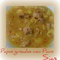 papas guisadas con pavo