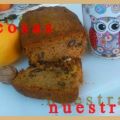 Bizcocho  de calabaza, zanahorias con nueces
