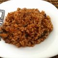 Arroz con setas y sobrasada