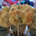 PIRULETAS DE GAMBONES EN TEMPURA