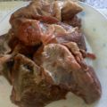 carne de ternera en su jugo  con guarnición