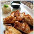 ALITAS DE POLLO CON SOJA Y MIEL