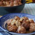 Receta de albóndigas en salsa con champiñones