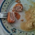 Rollitos de pechugas de pollo al roquefor