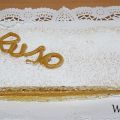 Pastel ruso con praliné de avellanas