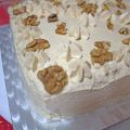 Tarta de café y nueces